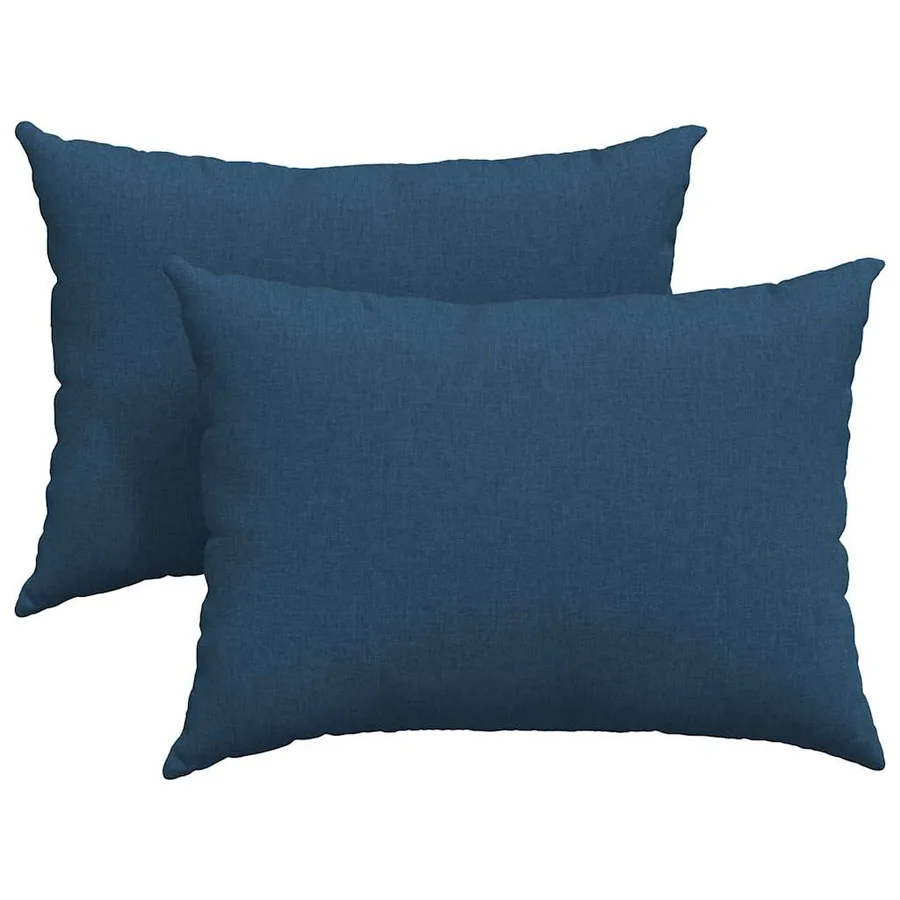 Coussins de canapé 2 pcs Bleu 70 x 50 cm tissu - 2