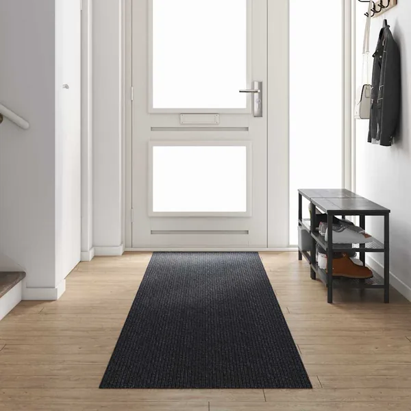 Tapis Couloir Anthracite 80 x 400 cm tissu