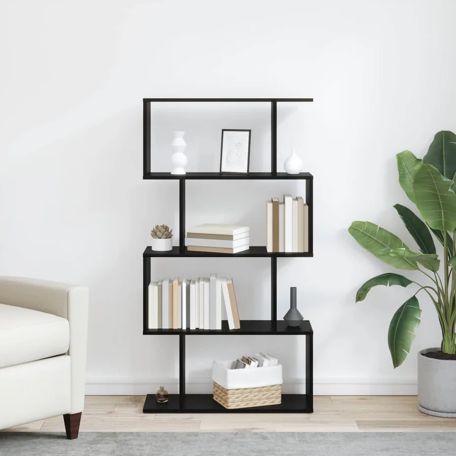 Bibliothèque Chêne noir 70 x 24 x 129 cm Bois d'ingénierie - 4