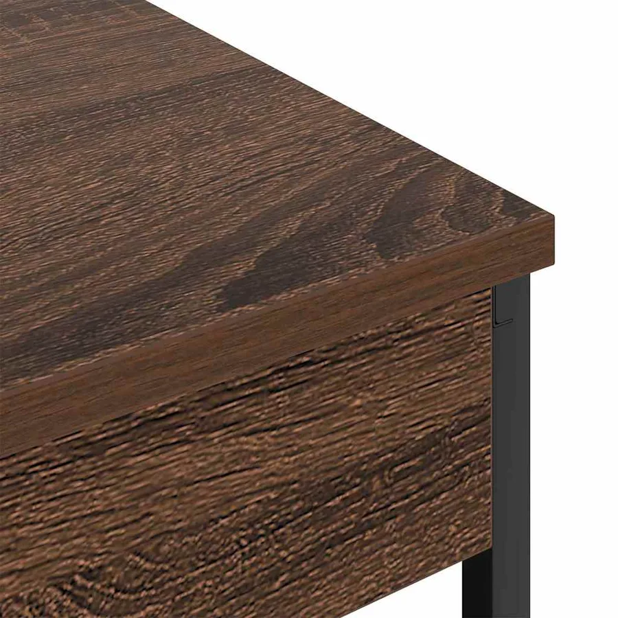 Cabinet de chevet Chêne brun 41 x 31 x 51 cm Bois d'ingénierie - 9