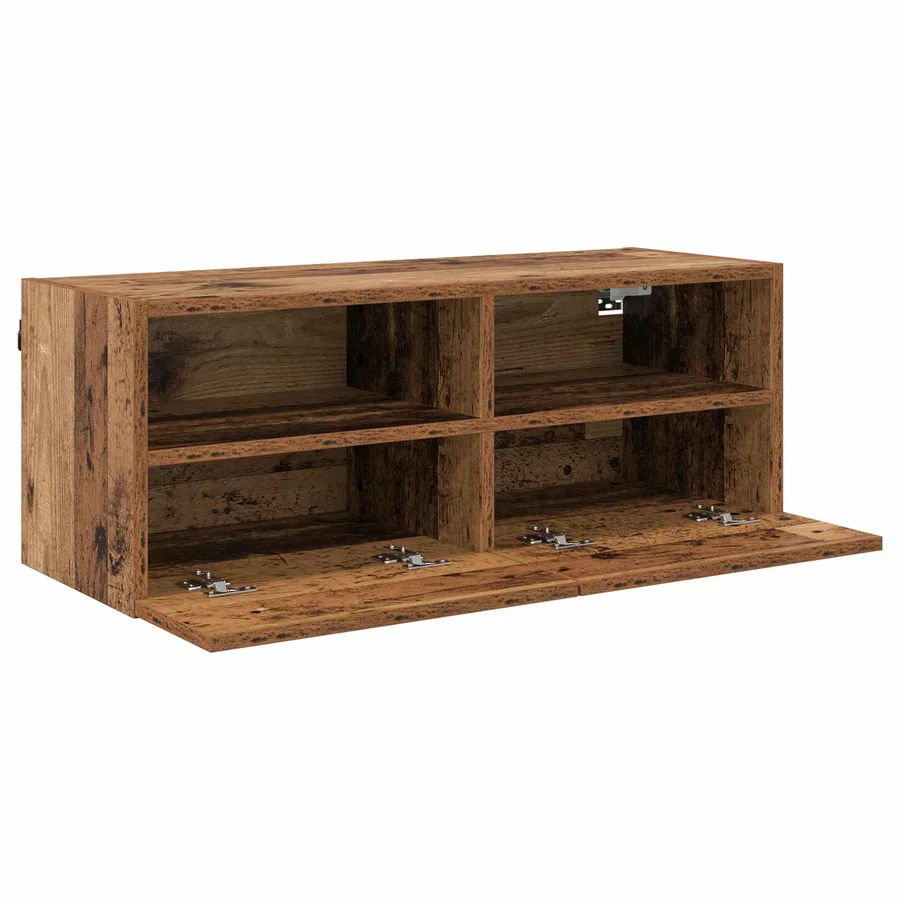 Meubles TV muraux 2 pcs Bois Ancien 80 x 30 x 30 cm - 6