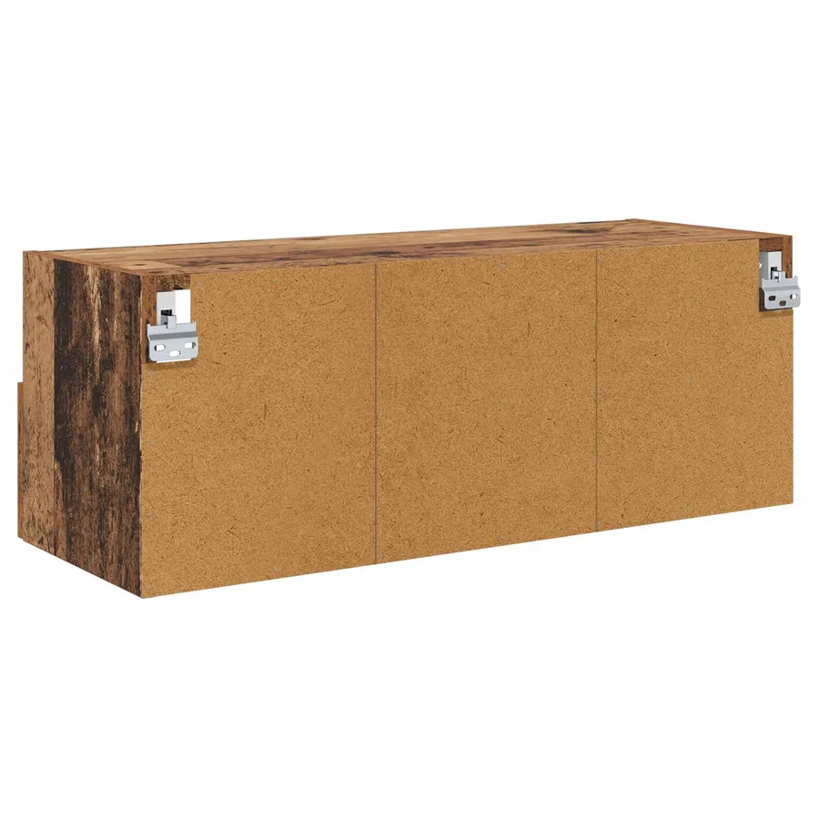 Meubles TV muraux 2 pcs Bois Ancien 80 x 30 x 30 cm - 9