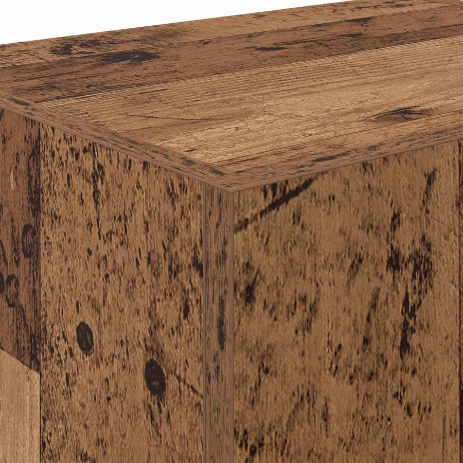 Meuble TV mural Bois Ancien 40,5x30x40cm Bois d'ingénierie - 9
