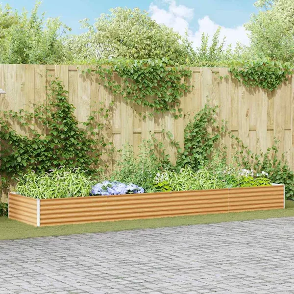 Jardinière surélevée 390 x 100 x 36 cm Acier galvanisé