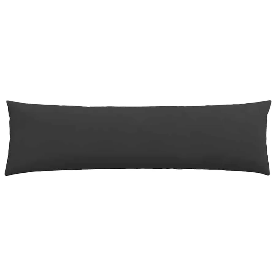 Coussins de canapé 2 pcs Noir 145 x 40 cm tissu - 6