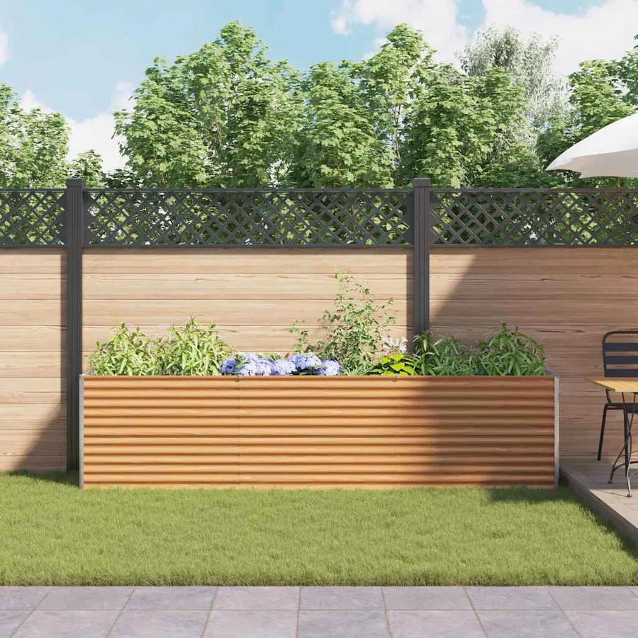 Jardinière surélevée 290 x 50 x 68 cm Acier galvanisé - 4