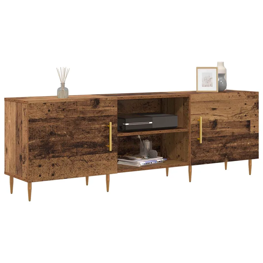 Meuble TV Bois ancien 150 x 30 x 50 cm Bois d'ingénierie - 3