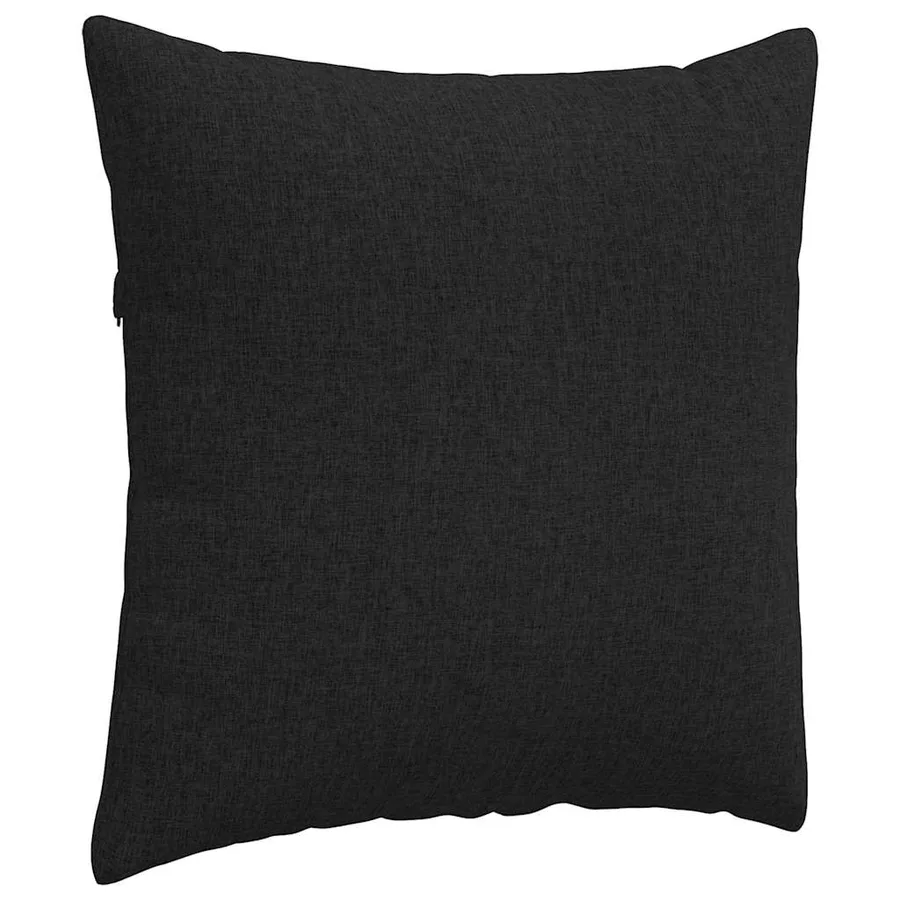 Coussins de canapé 2 pcs Noir 60 x 60 cm tissu - 5