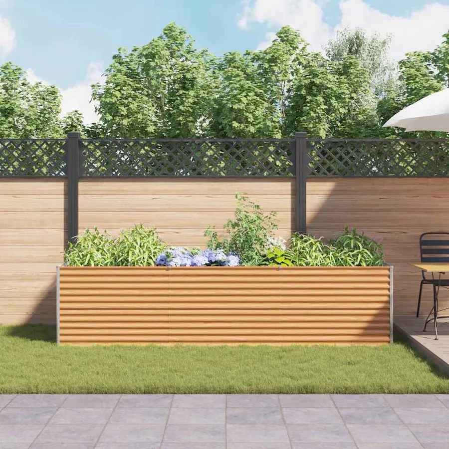 Jardinière surélevée 290 x 100 x 68 cm Acier galvanisé - 4