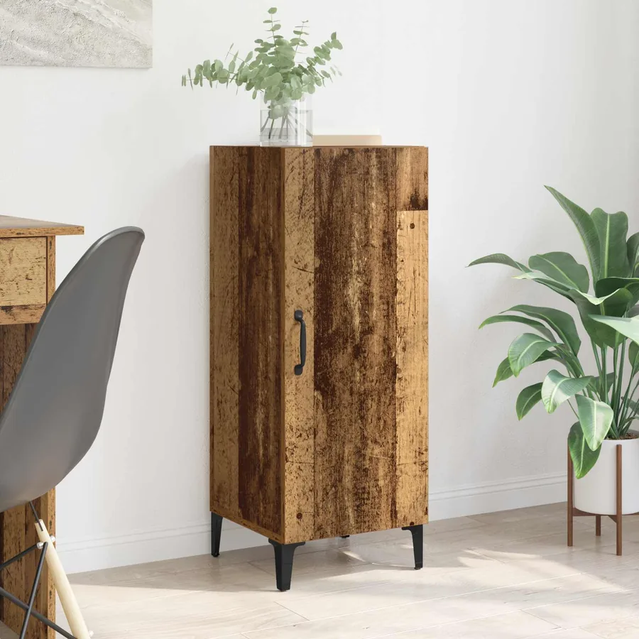 Buffet Bois ancien 34,5 x 34 x 90 cm Bois d'ingénierie