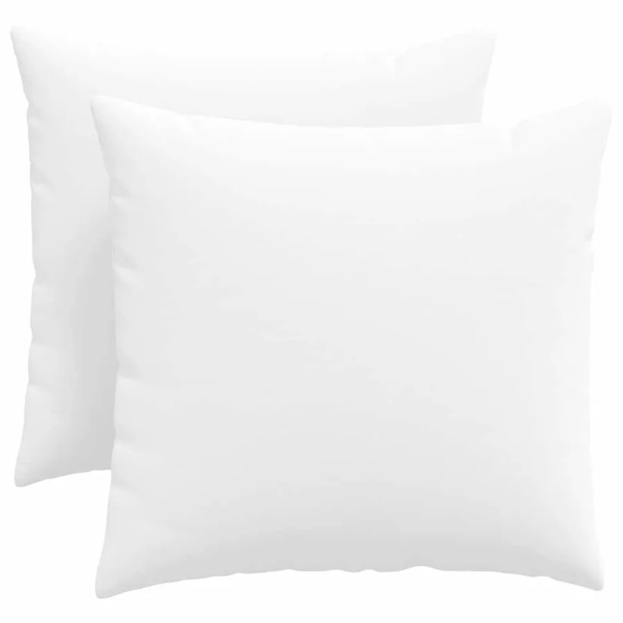 Coussins de canapé 2 pcs Blanc 50 x 50 cm tissu - 2