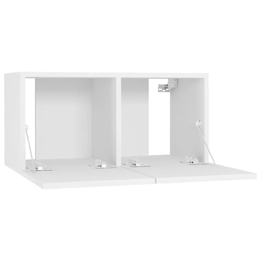 Meuble TV suspendu Blanc 60x30x30 cm - 5