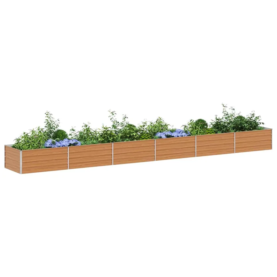 Jardinière surélevée Marron Clair 600 x 80 x 45 cm - 3