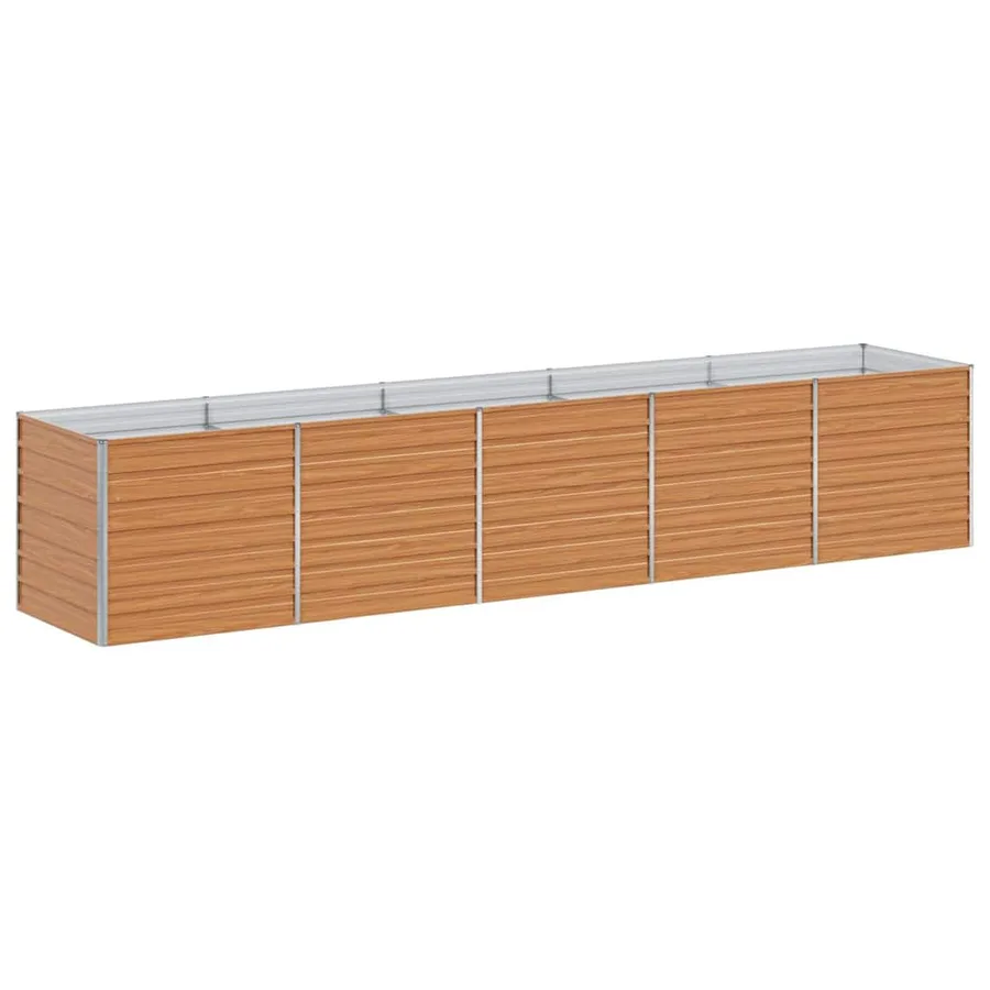 Jardinière surélevée Marron Clair 400 x 80 x 77 cm - 7