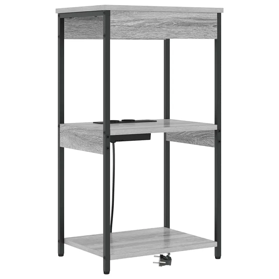 Cabinet de chevet Gris Sonoma 41 x 31 x 76 cm Bois d'ingénierie - 2