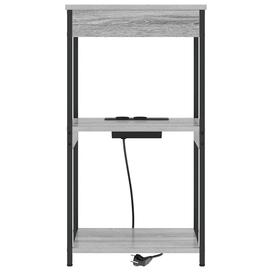 Cabinet de chevet Gris Sonoma 41 x 31 x 76 cm Bois d'ingénierie - 5