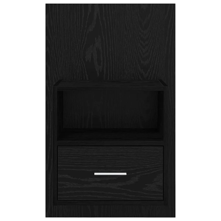 Cabinet de chevet avec tiroir 2 pcs Chêne noir 50 x 32.5 x 80cm - 7