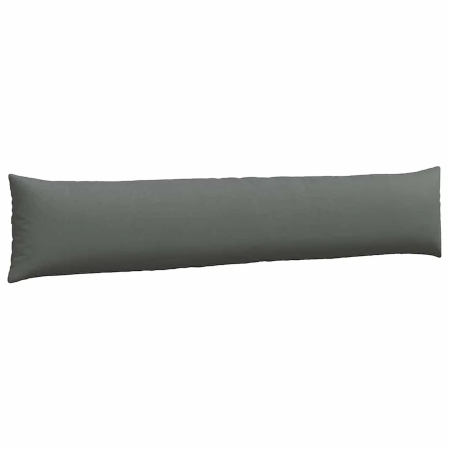 Coussins de canapé 2 pcs Gris foncé 200 x 40 cm tissu - 5