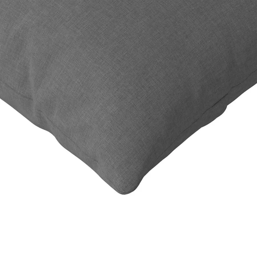 Coussins de canapé 2 pcs Gris foncé 200 x 40 cm tissu - 7