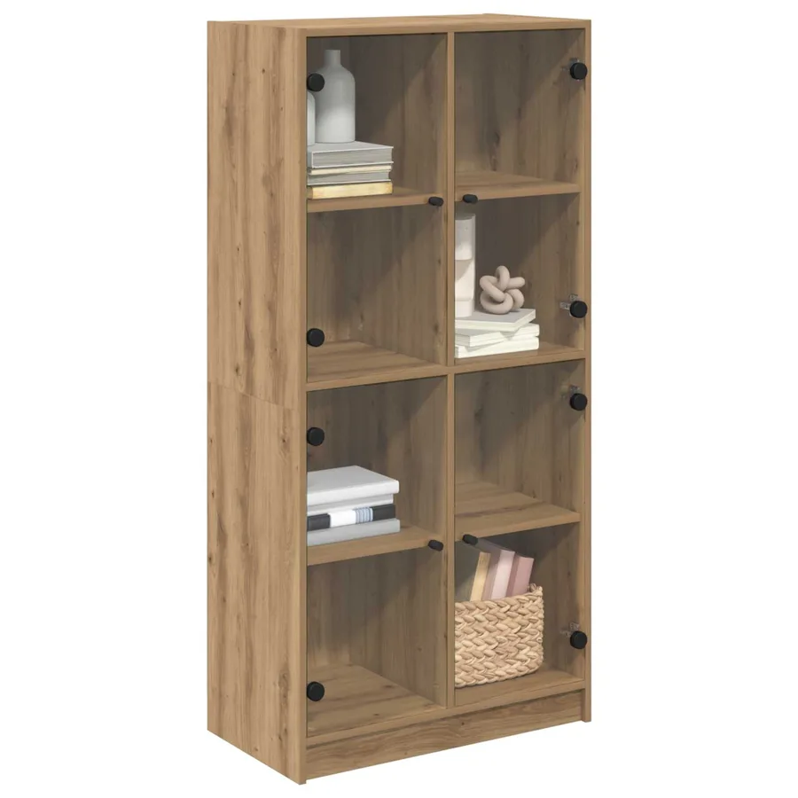 Haut Armoire Chêne artisanal 68 x 37 x 142 cm Bois d'ingénierie - 3