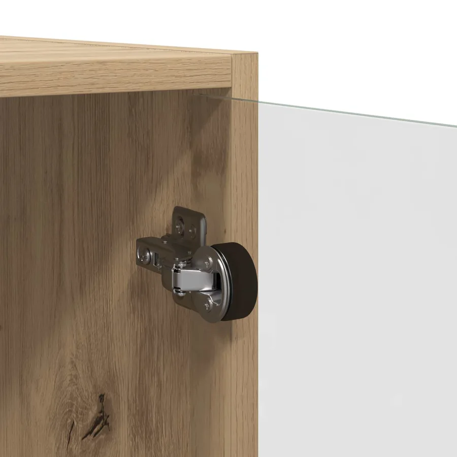 Haut Armoire Chêne artisanal 68 x 37 x 142 cm Bois d'ingénierie - 9
