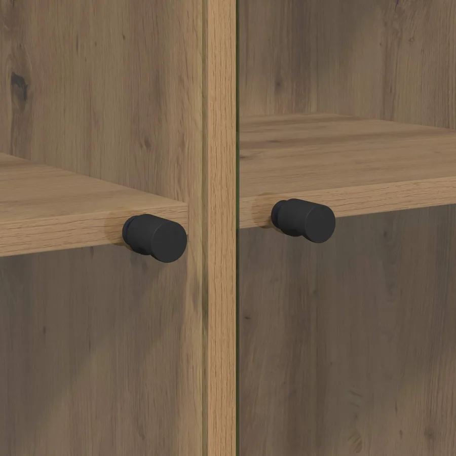 Haut Armoire 2 pcs Chêne artisanal 68 x 37 x 142 cm - 10