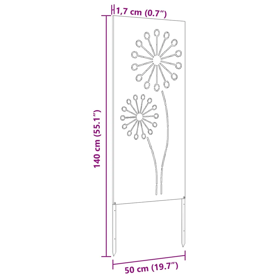 Écran de confidentialité de jardin Anthracite 50 x 140 cm - 10