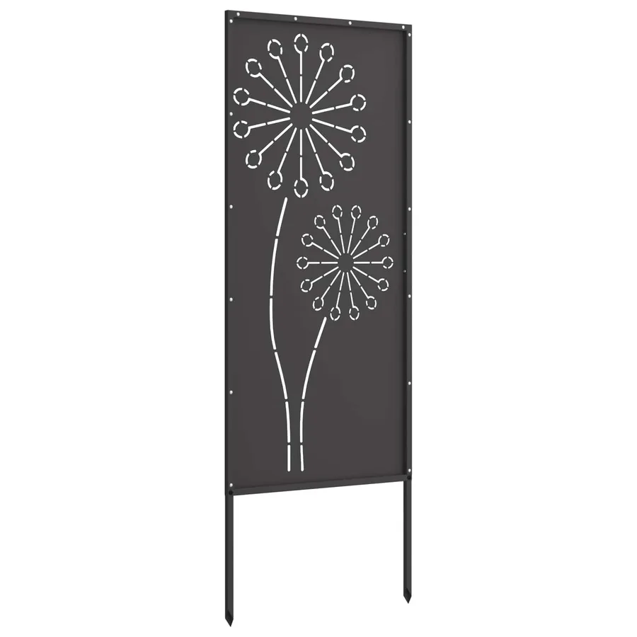 Écran de confidentialité de jardin Fretwork Noir 50 x 140 cm - 5