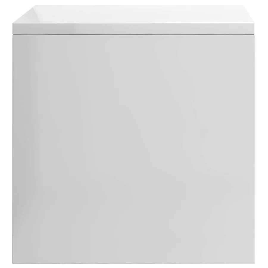 Tables de chevet 2pcs Blanc brillant 40x30x30cm Bois ingénierie - 6