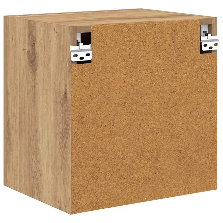 Meubles TV muraux 2 pcs Chêne artisanal Bois d'ingénierie - 8