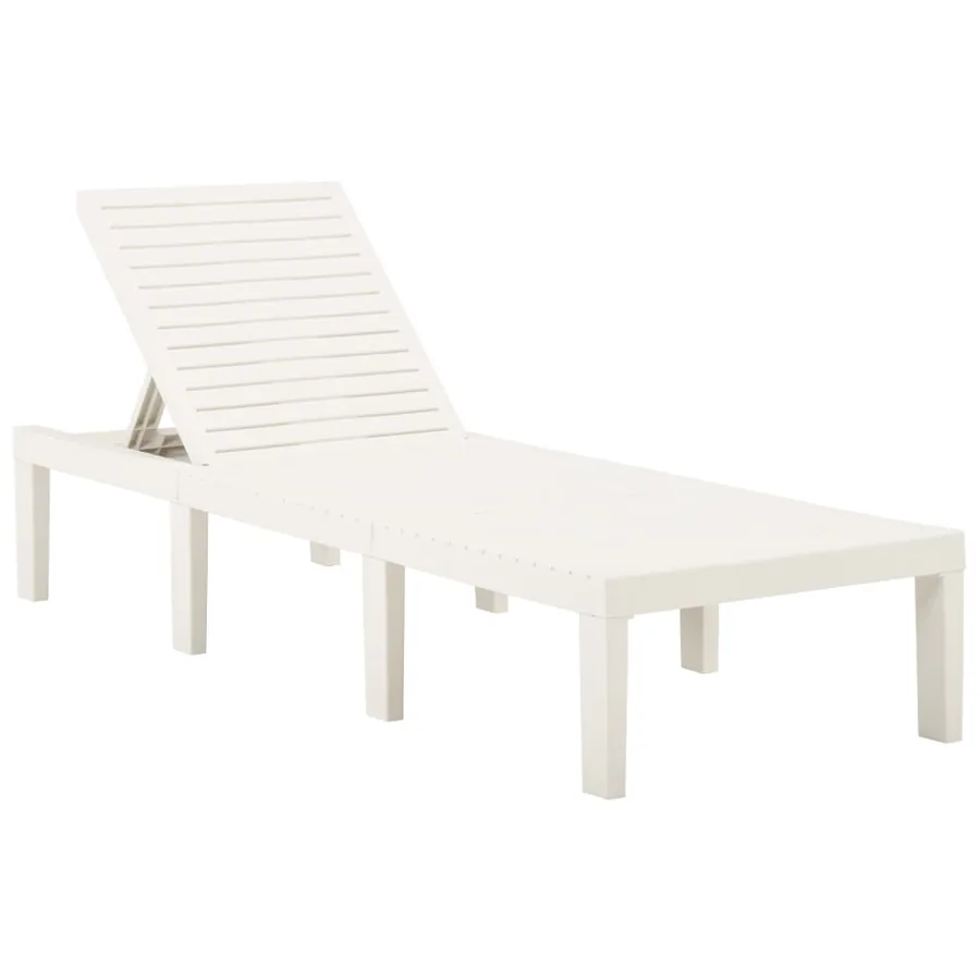 Chaise longue anthracite plastique - 10
