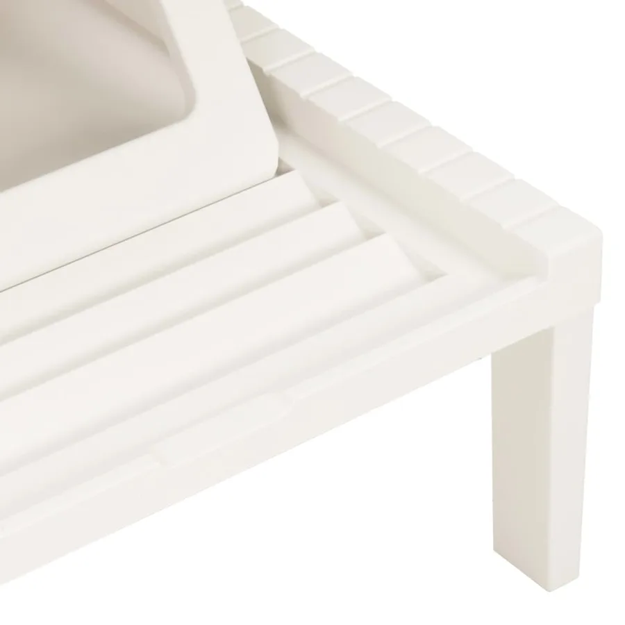 Chaise longue anthracite plastique - 15