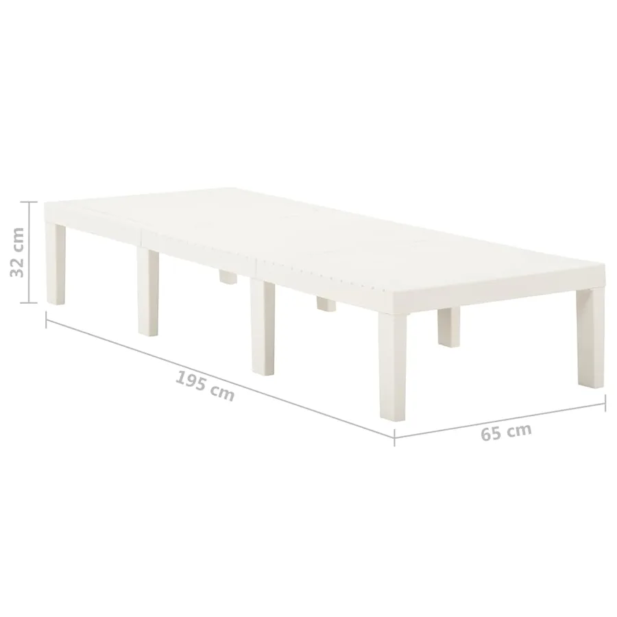 Chaise longue anthracite plastique - 17