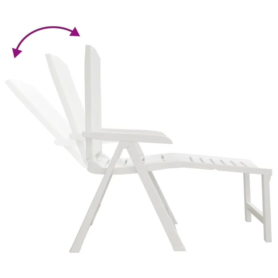 Chaise longue anthracite plastique - 23