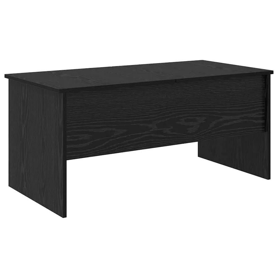 Table basse Chêne noir 102 x 50,5 x 46,5 cm Bois d'ingénierie - 2