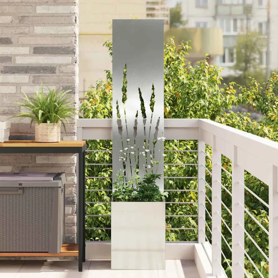 Écran de confidentialité de jardin Fretwork Argenté 32 x 150 cm