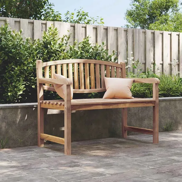 Banc de jardin 114x59x87 cm bois de teck solide