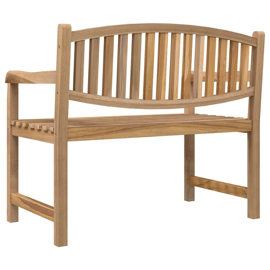 Banc de jardin 114x59x87 cm bois de teck solide - 5