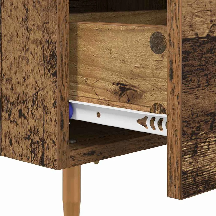Cabinet de chevet 2 pcs Bois Ancien 40 x 35 x 47,5 cm - 10