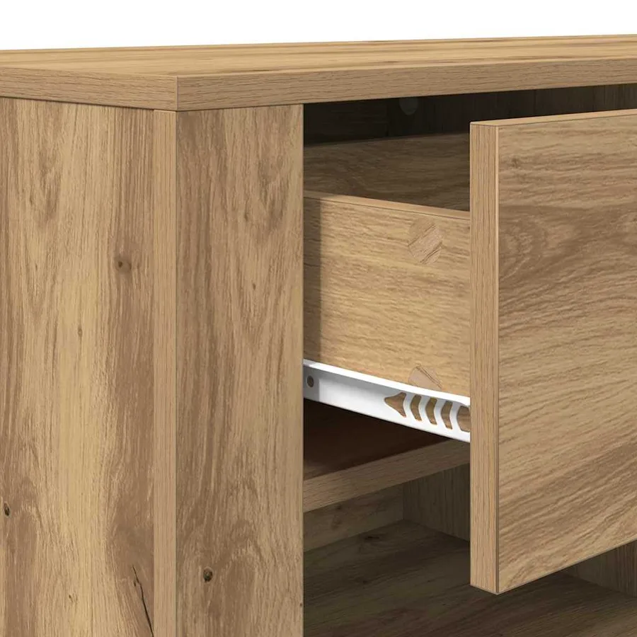 Meuble TV 100 x 35 x 40 cm Chêne artisanal Bois d'ingénierie - 9