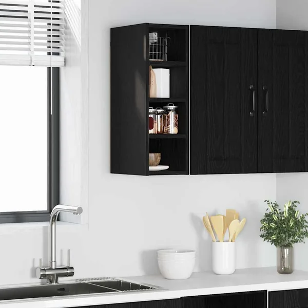 Armoire suspendue avec étagère Chêne noir 20 x 29,5 x 60 cm