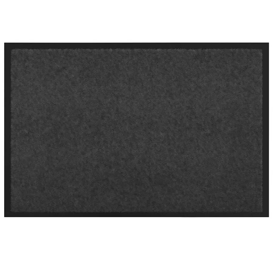 Tapis de porte Anthracite 60 x 40 x 1.2 cm Tissu en teddy - 2