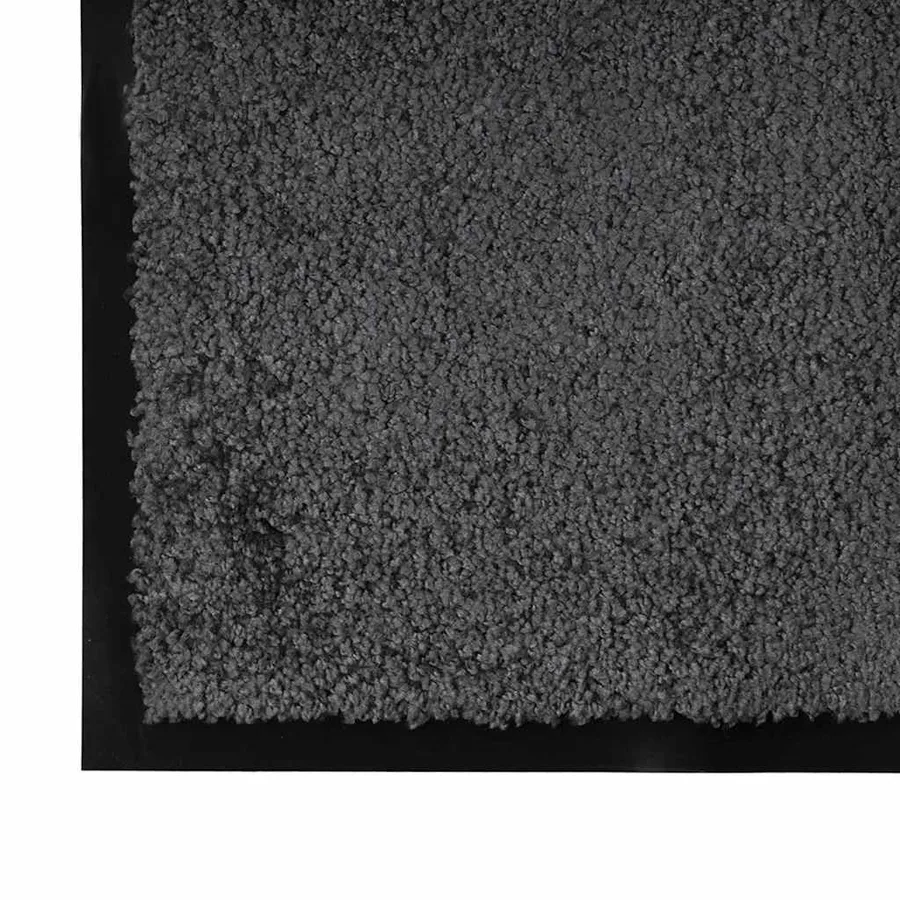 Tapis de porte Anthracite 60 x 40 x 1.2 cm Tissu en teddy - 4