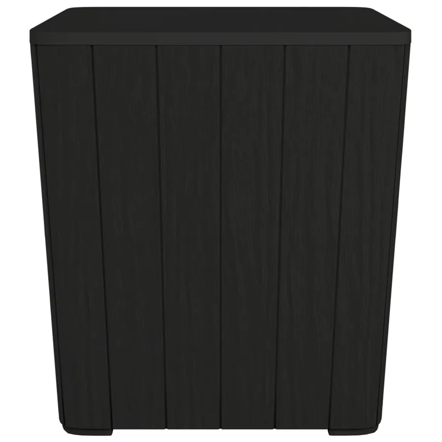 Table de jardin avec couvercle amovible noir polypropylène - 5