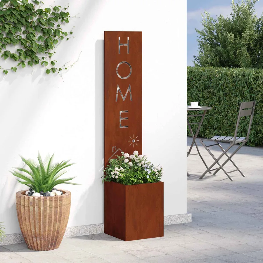 Écran de confidentialité de jardin Rouillé 32 x 32 x 150 cm - 4