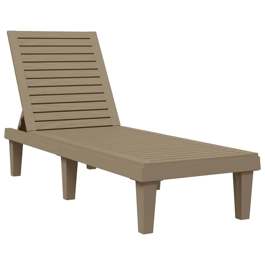 Chaise longue noir 155x58x83 cm polypropylène - 11
