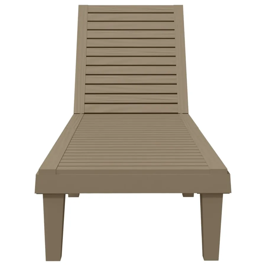 Chaise longue noir 155x58x83 cm polypropylène - 13
