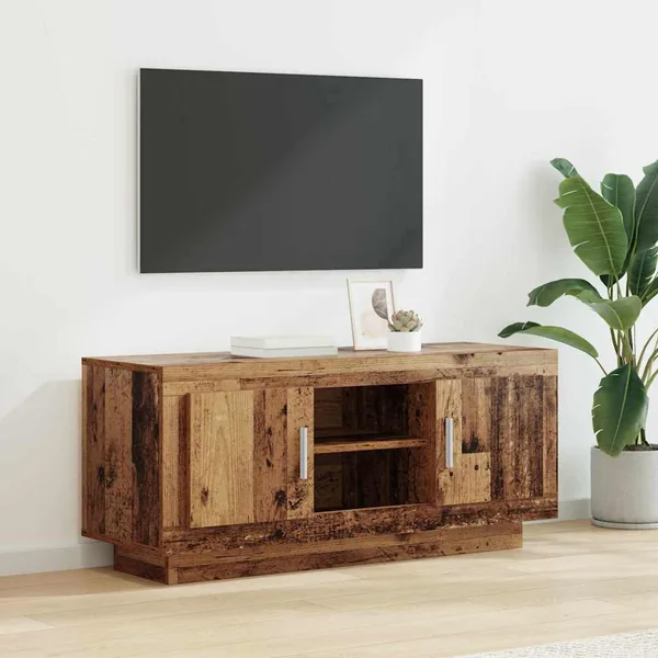 Meuble TV Bois Ancien 102 x 35 x 45 cm Bois d'ingénierie