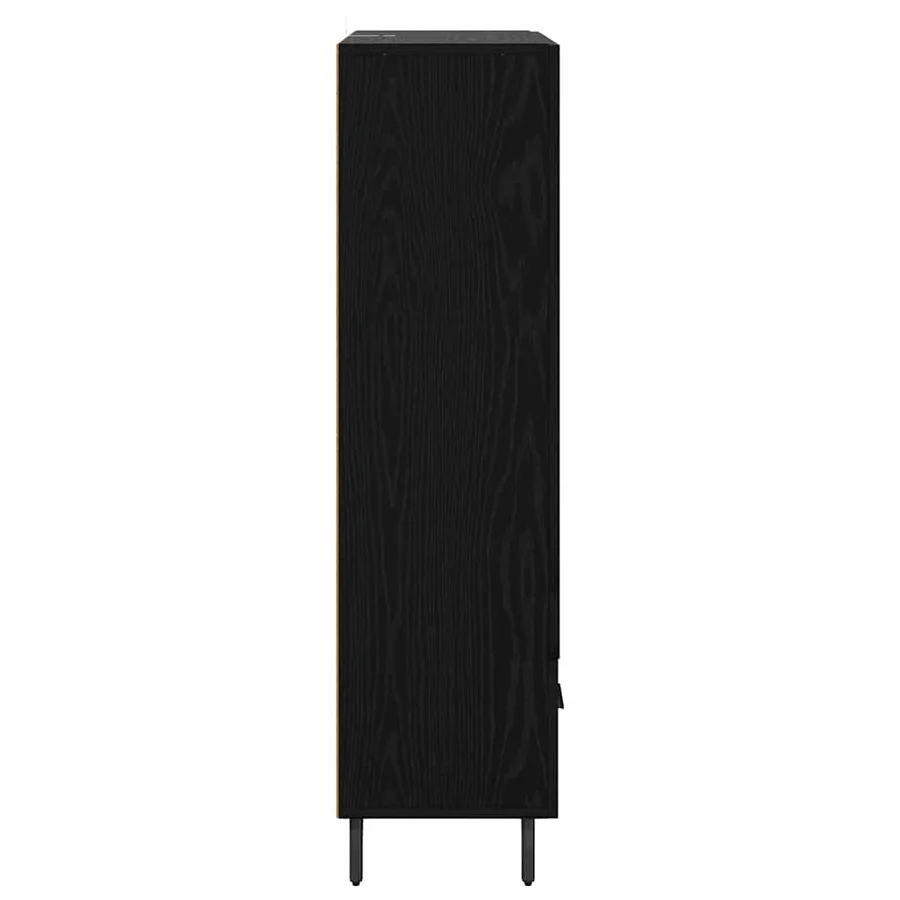 Haut Armoire Chêne noir 69,5 x 31 x 115 cm Bois d'ingénierie - 7