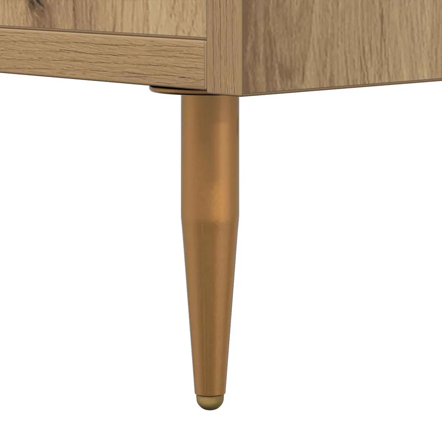 Cabinet de chevet Chêne artisanal 40 x 40 x 66 cm - 11